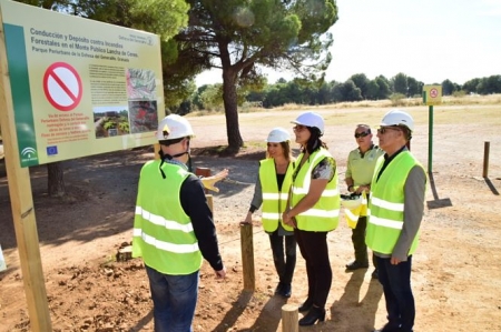 María José Martín, Delegada de Agricultura, Ganadería, Pesca y Desarrollo Sostenible ha visitado las obras (JUNTA) María José Martín, Delegada de Agricultura, Ganadería, Pesca y Desarrollo Sostenible ha visitado las obras (JUNTA)