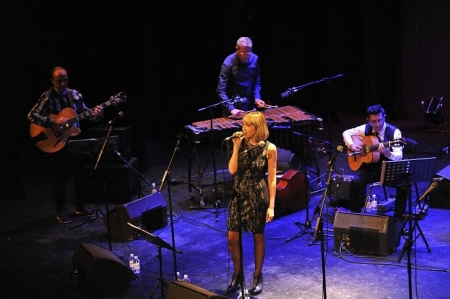 Momento del homenaje a Celia Mur (JAZZ GRANADA) 