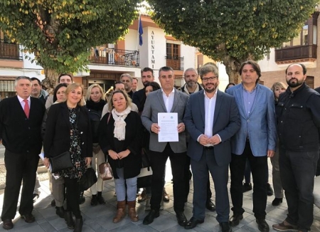 Fran Hervías durante su visita a Churriana de la Vega (CS)