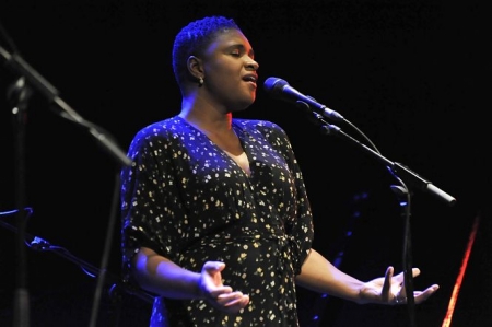 Momento de la actuación de Lizz Wright (JAZZ GRANADA)