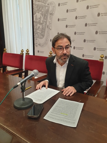 Miguel Ángel Fernández Madrid en rueda de prensa (PSOE) 