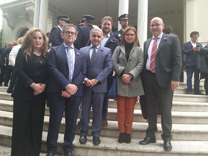 Miembros de CS en el acto celebrado en Diputación (CS)