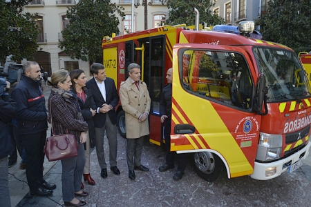 Presentación de los nuevos vehículos de bomberos (JAVIER ALGARRA) Presentación de los nuevos vehículos de bomberos (JAVIER ALGARRA)