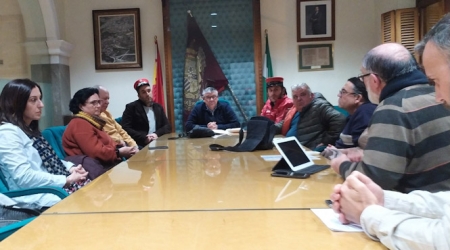 Reunión de `Guadix por el tren` con Jesus Lorente, Alcalde de Guadix (GUADIX POR EL TREN)
