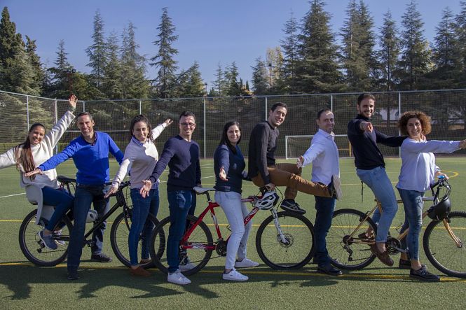 Los investigadores de la UGR que han realizado este trabajo, en la Facultad de Ciencias del Deporte (UGR)