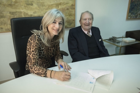 Patricia del Pozo junto a Miguel Rodríguez Acosta (JUNTA) 