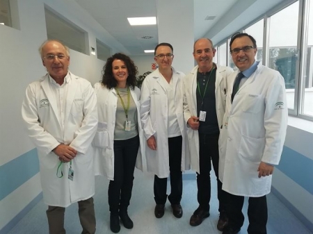 Imagen de los profesionales de la consulta de oncocardiología del Hospital Universitario Virgen de las Nieves (JUNTA DE ANDALUCÍA) Imagen de los profesionales de la consulta de oncocardiología del Hospital Universitario Virgen de las Nieves (JUNTA DE ANDALUCÍA)