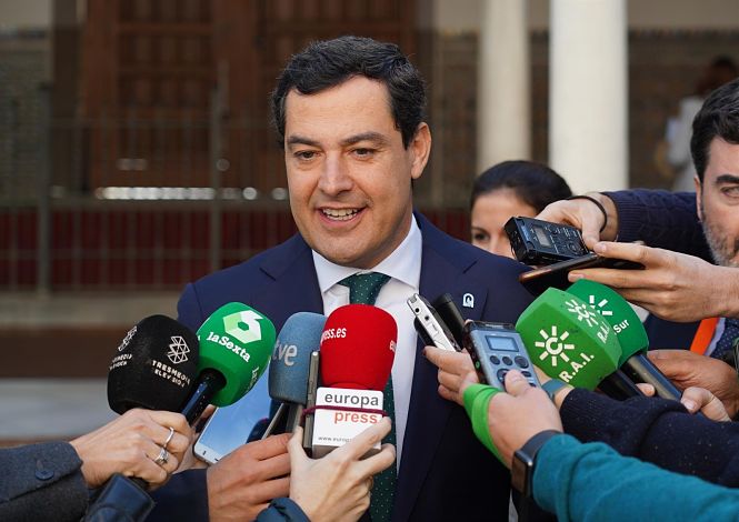 El presidente de la Junta de Andalucía, Juanma Moreno, en una imagen de archivo (EDUARDO BRIONES / EUROPA PRESS)