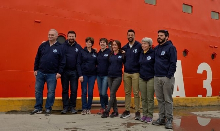 La expedición granadina que participa en esta misión científica (UGR)