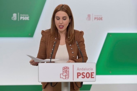 La portavoz de Educación del PSOE-A en el Parlamento andaluz, Beatriz Rubiño, en rueda de prensa (PSOE-A) La portavoz de Educación del PSOE-A en el Parlamento andaluz, Beatriz Rubiño, en rueda de prensa (PSOE-A)