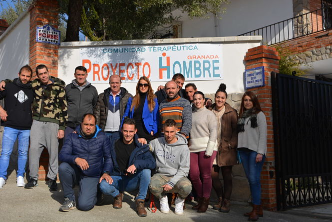 Visita de Virginia Fernández a `Proyecto Hombre` (JUNTA) 