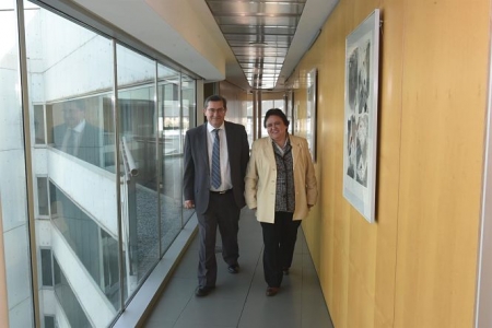 El presidente de la Diputación de Granada, José Entrena, y la presidenta del Consultivo de Andalucía, María Jesús Gallardo, en una reunión en la institución provincial (DIPUTACIÓN) El presidente de la Diputación de Granada, José Entrena, y la presidenta del Consultivo de Andalucía, María Jesús Gallardo, en una reunión en la institución provincial (DIPUTACIÓN)