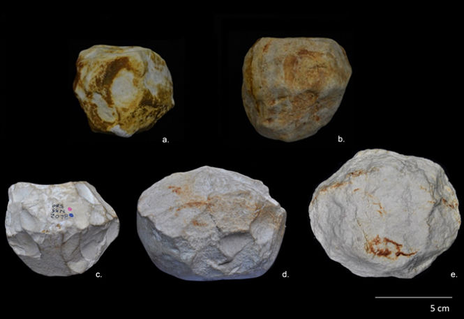 Imagen de los esferoides hallados en el yacimiento de Orce (STEFANIA TITTON )