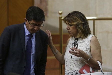 Susana Díaz y Juan Marín en una imagen de archivo (EUROPA PRESS) 