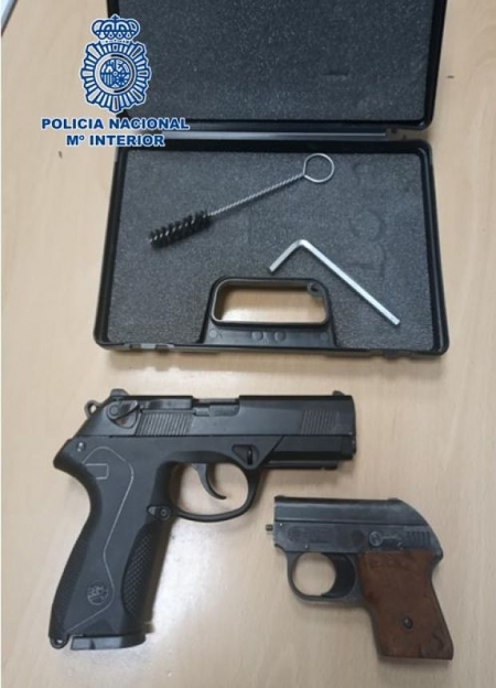 Armas intervenidas (POLICÍA NACIONAL) 