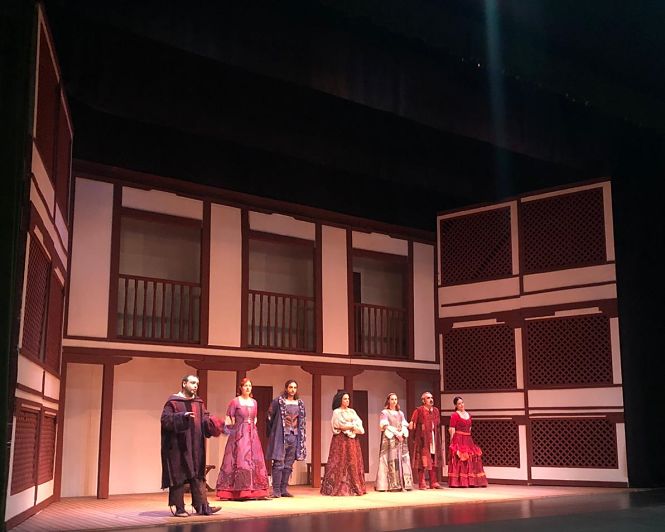 Imagen de la representación de `La Celestina` (AYTO. ALMUÑÉCAR)