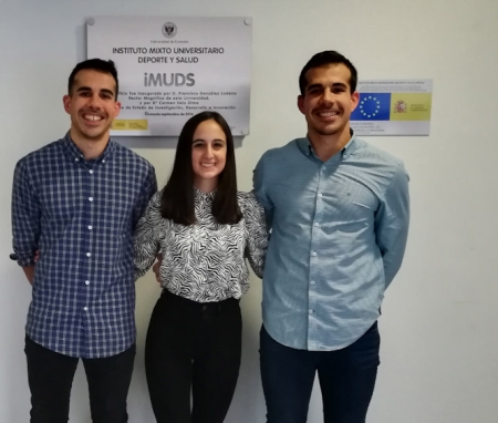 Los autores de este trabajo, en el Instituto Mixto Universitario Deporte y Salud (iMUDS) de la UGR (UNIVERSIDAD DE GRANADA) 