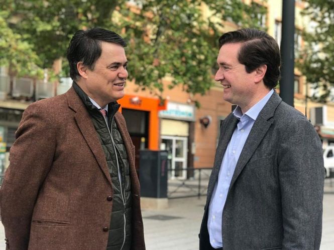 Los diputados nacionales del PP, Carlos Rojas y Pablo Hispán (PP) 