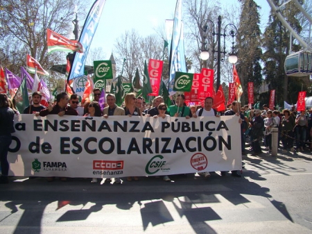 Concentración en defensa de la Enseñanza Pública (CSIF)