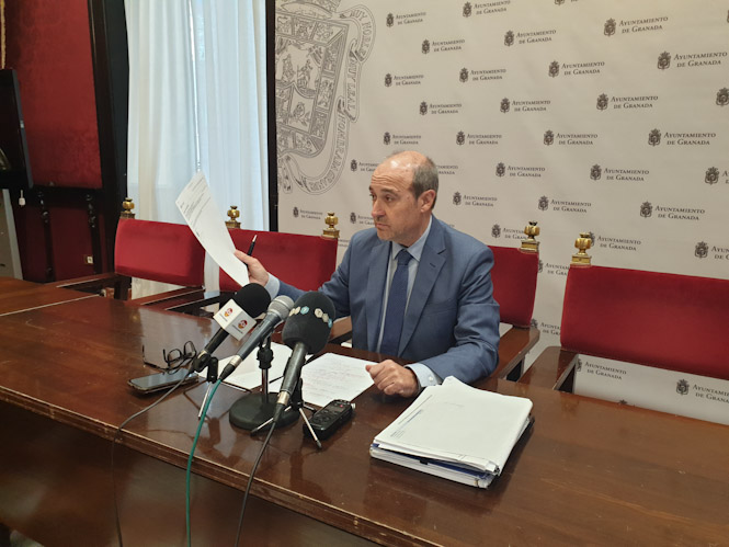 José María Corpas en rueda de prensa (PSOE) 