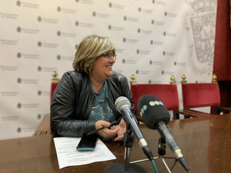 Ana Muñoz en rueda de prensa (PSOE) 