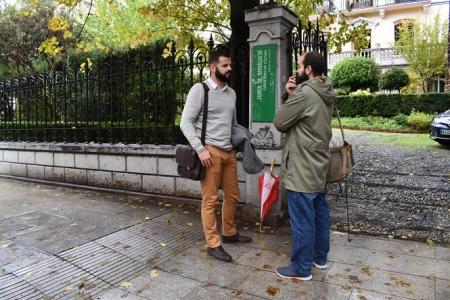 Chus Fernández en la delegación de fomento (IU) 