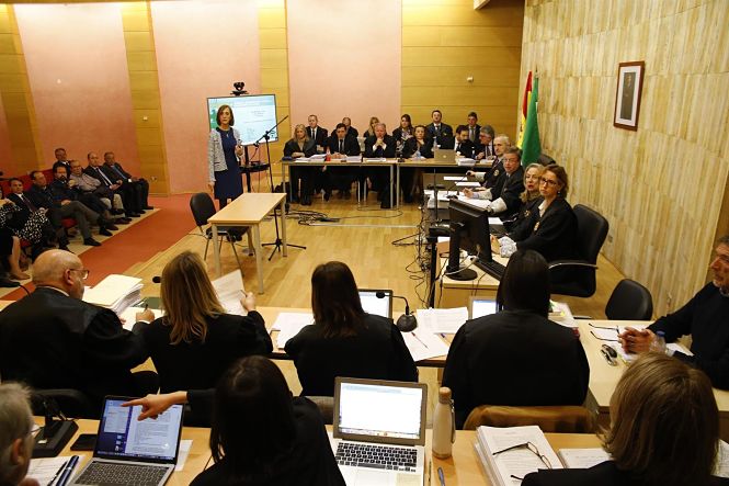 Primera sesión del juicio por el caso Serrallo, a principios de febrero de 2020 (EUROPA PRESS-ÁLEX CÁMARA) 