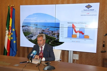 José García Fuentes, presidente de la Autoridad Portuaria en rueda de prensa (PUERTO DE MOTRIL) 