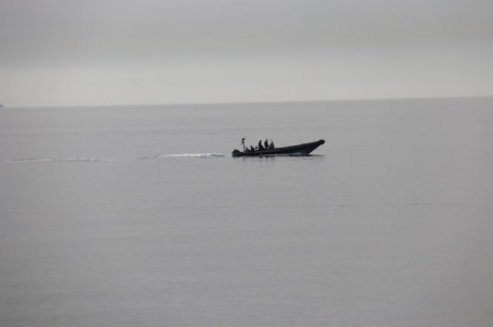 La Guardia Civil del mar durante la busqueda de la mujer (AYTO. ALMUÑÉCAR)