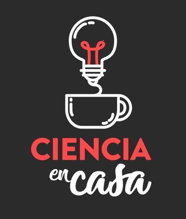 Cartel de la iniciativa de la UGR `Ciencia en casa` (UGR) 