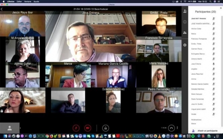 Videoconferencia de José Entrena con los alcaldes de la Zona Norte (DIPUTACIÓN)