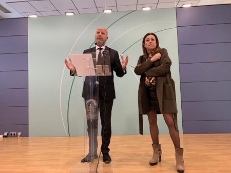 El Consejero de Educación, Javier Imbroda en rueda de prensa (JUNTA)