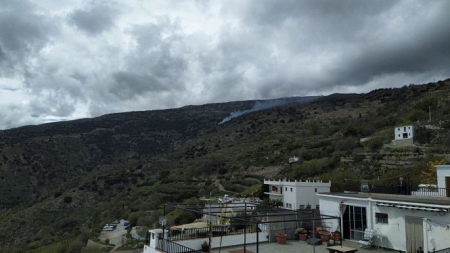 Lugar donde se ha producido el incendio (INFOCA)
