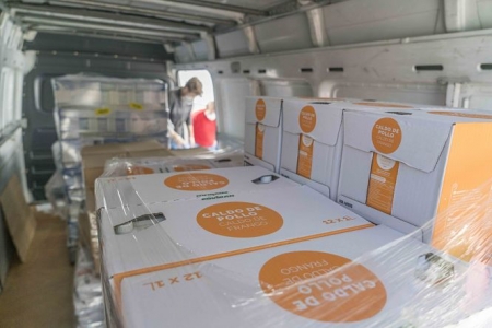 Lotes de productos entregados a Cáritas (AYTO. BAZA) 