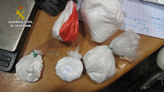 Cocaína incautada (GUARDIA CIVIL)