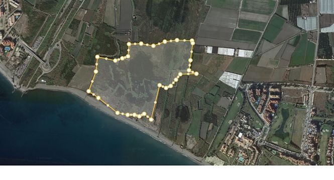 Extensión afectada por un incendio en la Vega de Salobreña (AYUNTAMIENTO) 