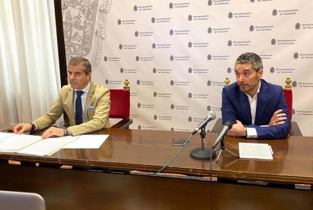 Rueda de prensa de César Díaz y Manuel Olivares (AYUNTAMIENTO) 