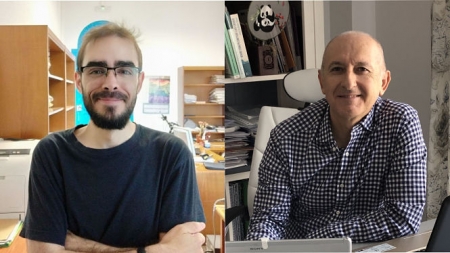 los investigadores de la UGR Pedro Lázaro Rodríguez y Enrique Herrera Viedma, autores de este trabajo (UGR) 