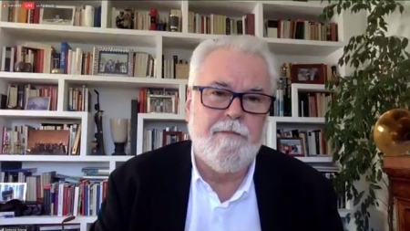 El director del Festival de Granada, Antonio Moral, en rueda de prensa telemática (EUROPA PRESS) 