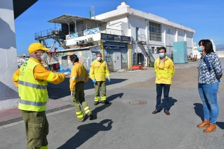 El Infoca ha desinfectado la lonja pesquera (JUNTA DE ANDALUCÍA) 