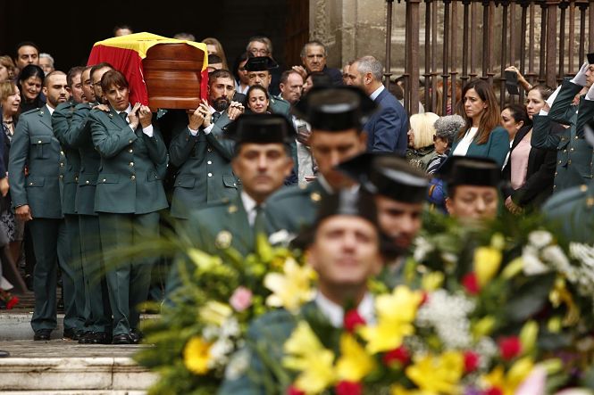 Misa funeral por el guardia civil fallecido tras ser disparado en Huétor Vega en acto de servicio (ÁLEX CÁMARA / EUROPA PRESS) 