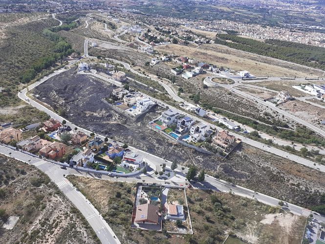 Lugar donde se ha producido el incendio (INFOCA) 