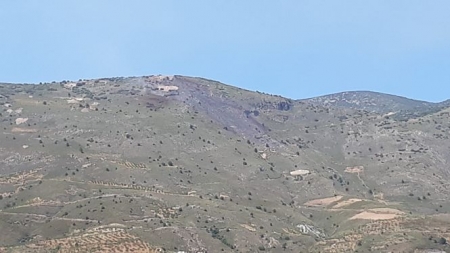 Incendio en el paraje de Vélez de Benaudalla (INFOCA) 