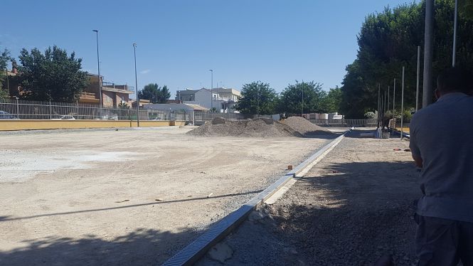 Lugar donde irá el neuvo campo de cesped artificial (AYTO. HUÉTOR TÁJAR)