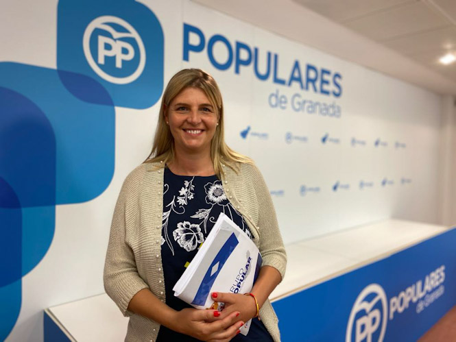 La portavoz del PP en Diputación, Inmaculada Hernández (PP) 