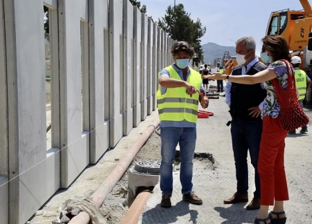 El presidente de la Autoridad Portuaria de Motril, José García Fuentes, en su visita al proyecto (AUTORIDAD PORTUARIA DE MOTRIL) 