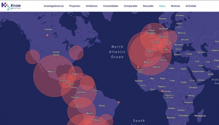 Cartografía de la Red Knowmetrics (UGR) 