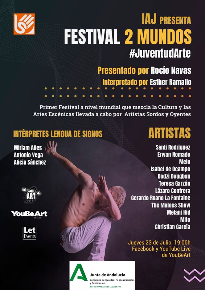 Cartel del festival 2 Mundos (JUNTA)