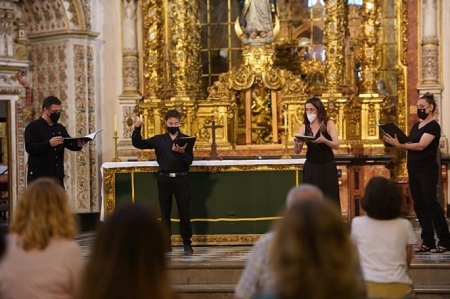 Concierto de música sacra en la iglesia del monasterio de Cartuja durante la presentación de la nueva oferta turística (ARZOBISPADO DE GRANADA)