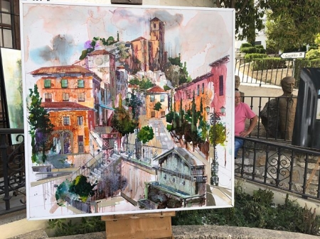 Una de las pinturas del certamen (AYTO. MONTEFRÍO) 